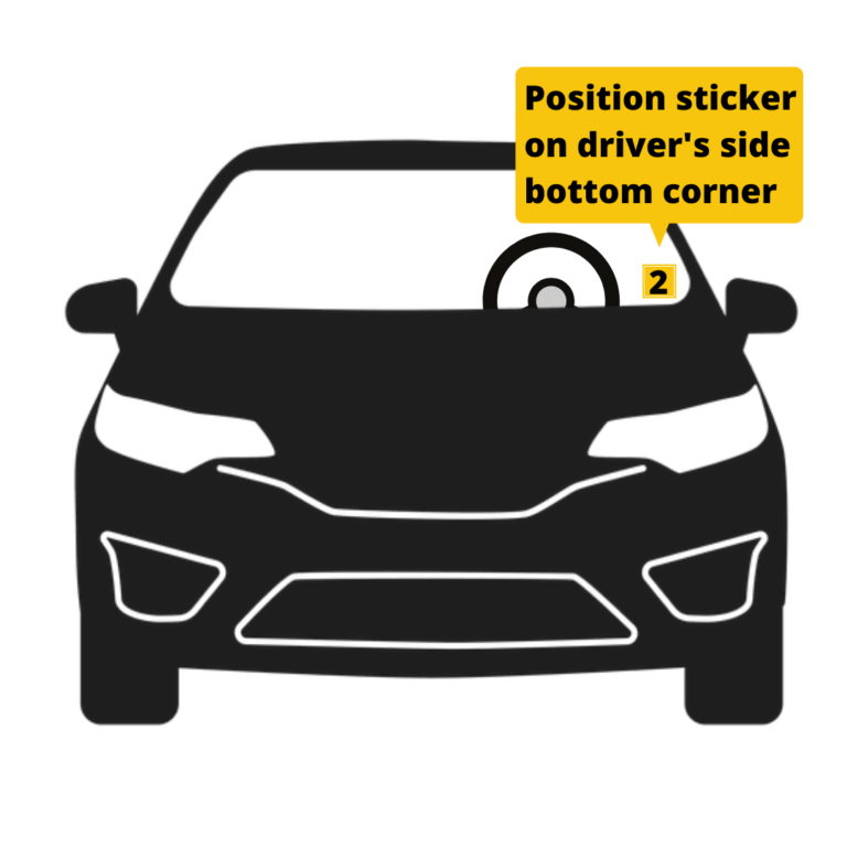 Parking permit example image